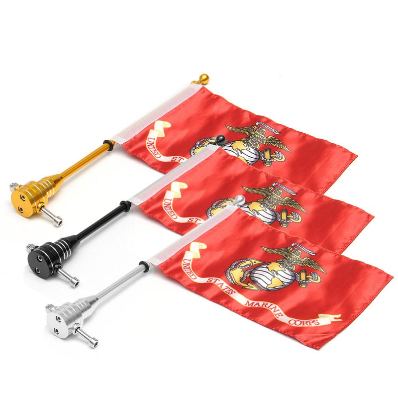 Univerzális Motorkerékpár-robogó Kerékpártartó-zászlórúd-tartó Harley-hez 7.28" X 10.82"