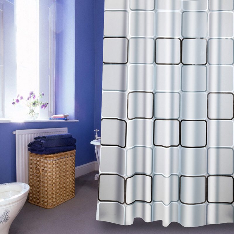 240x200cm Big Cube Zuhanyfüggöny Vízálló Penészmentes Könnyen Tisztítható