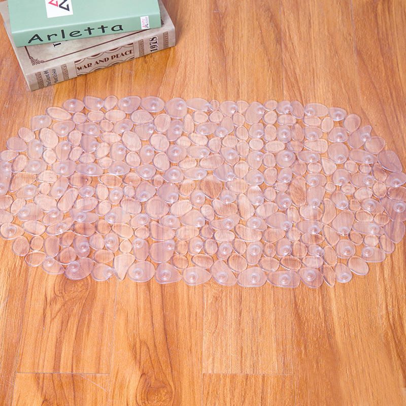 Honana Bx-129 68x38cm Pvc Kavicsos Átlátszó Csúszásmentes Fürdőszobai Szőnyeg Konyhai Kád Tapadókorongok Nem