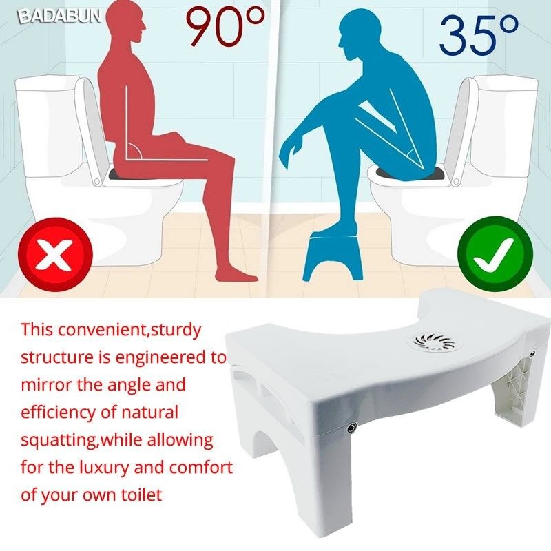 Squatty Bili Wc Ülőke Zsámoly Csúszásmentes Párna Fürdőszobai Asszisztens Láb