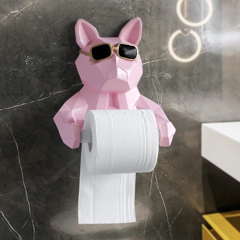 Tissue Box Szobor Figura Függő Toalettpapír Fürdőszoba Dekoráció