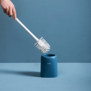 Wc Kefe És Tartó Készlet Puha Szilikon Sörtéjű Wc Tál Kompakt Wc Fürdőszoba Tisztításhoz