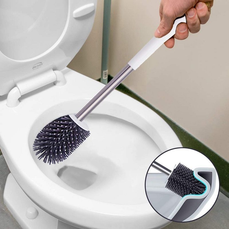 Wc Kefe És Tartó Szett Szilikon Sörtéjű Fürdőszoba Tisztító