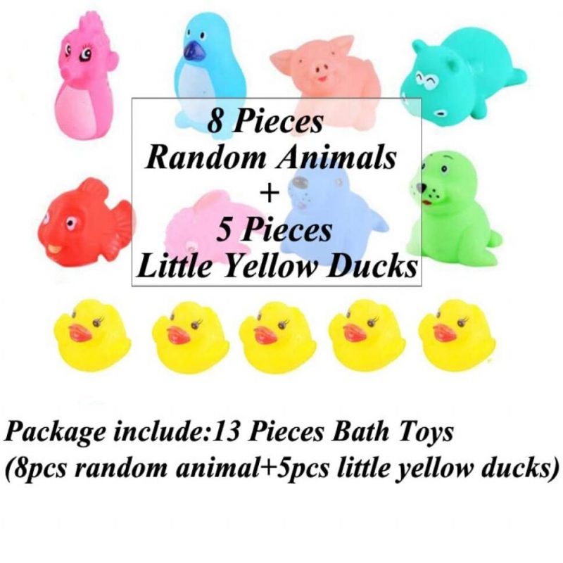 13 Db Baby Cute Animals Úszóvízi Játékok