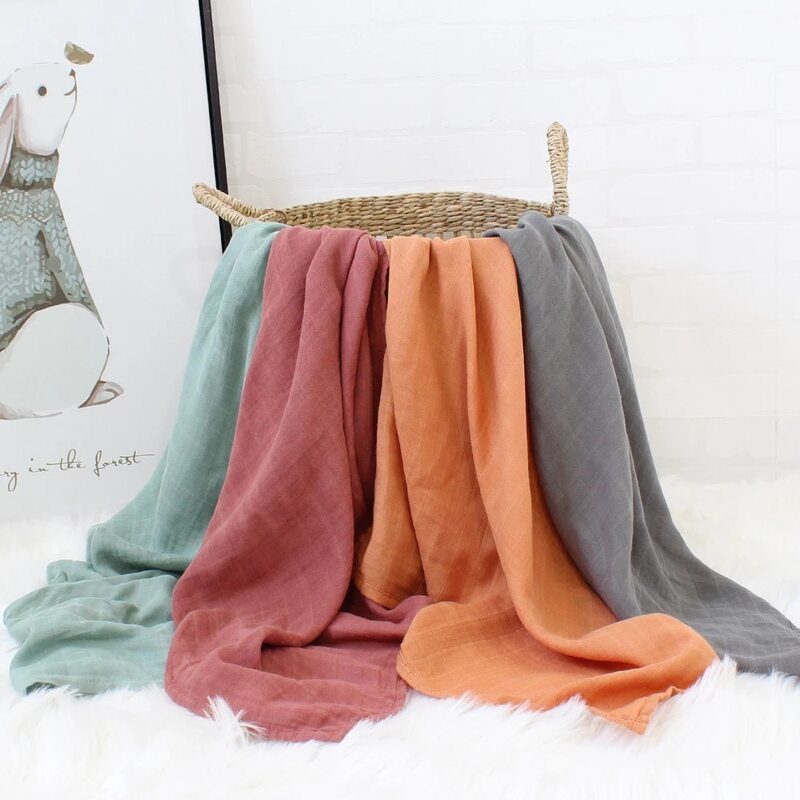 Baba Bandana Bibs Muszlin Bambusz Pólyás Takaró Négyzet