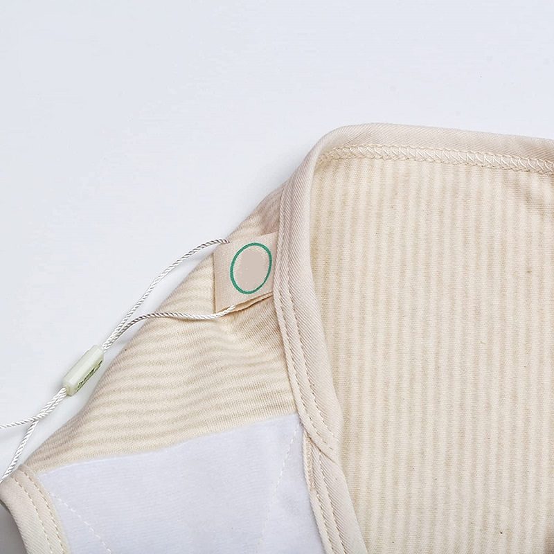 Baba Bellyband Csíkos Pamut Gombvédő Puha Köldökvédő