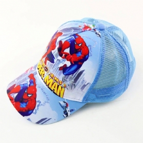 Baby Summer Spider-man Hálós Baseball Sapka Légáteresztő