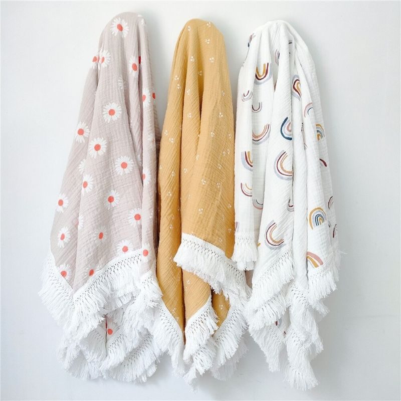 Baby Swaddle Nordic Style Muszlin Takarók
