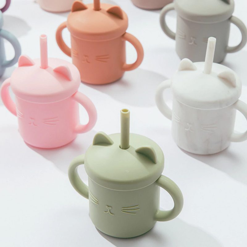 Toddler Cup Szilikon Kiömlésálló Baba Bpa-mentes