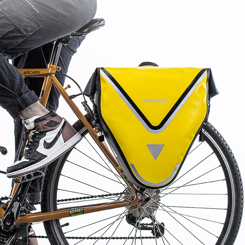 20 Literes 100%-ban Vízálló Kerékpártáskák És Táskák Mtb Országúti Hátsó Csomagtartó Hosszú Távú Kerékpáros Polctáska Táska Kerékpártartozékok