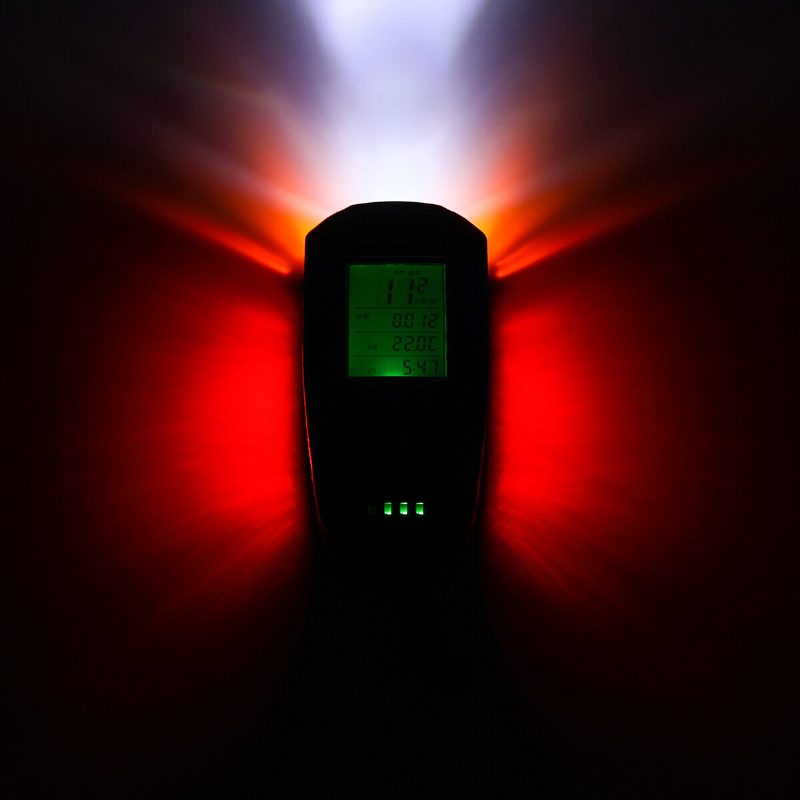 3 Az 1-ben 300 Lm Cob Kerékpáros Fényszóró Lcd Képernyő 5 Üzemmódú Kerékpár Lámpa 130 Db Kerékpárkürt Kültéri Kerékpározás