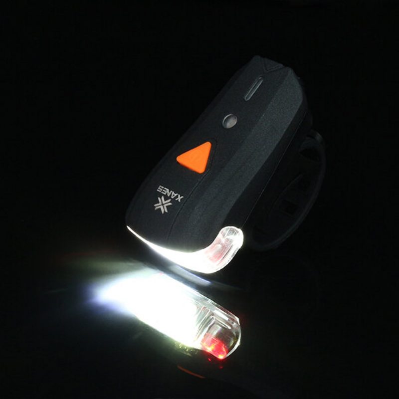 600lm Xpg + 2 Led Kerékpár Német Szabvány Intelligens Érzékelős Figyelmeztető Lámpa Első Fényszóró