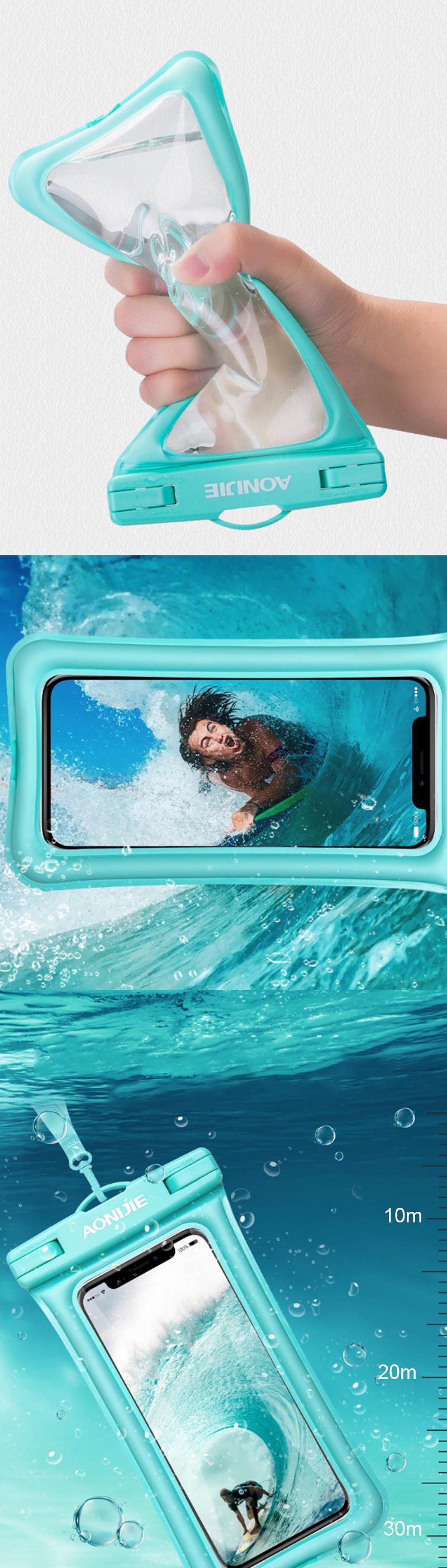 Aonijie E4104 Érintőképernyős Vízálló Telefontáska 30m Víz Alatt Iphone-hoz Huawei Samsung