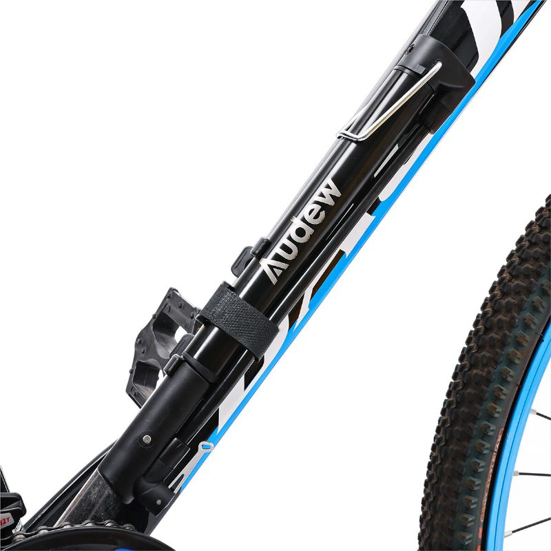 Audew 160 Psi Hordozható Mini Kerékpár Szivattyú Presta & Schrader Valve Mtb Országúti Felfújható 12 Hüvelykes Kerékpáros Levegő Pumpa Összecsukható Fogantyúval Hegyi Út Bmx Labdához