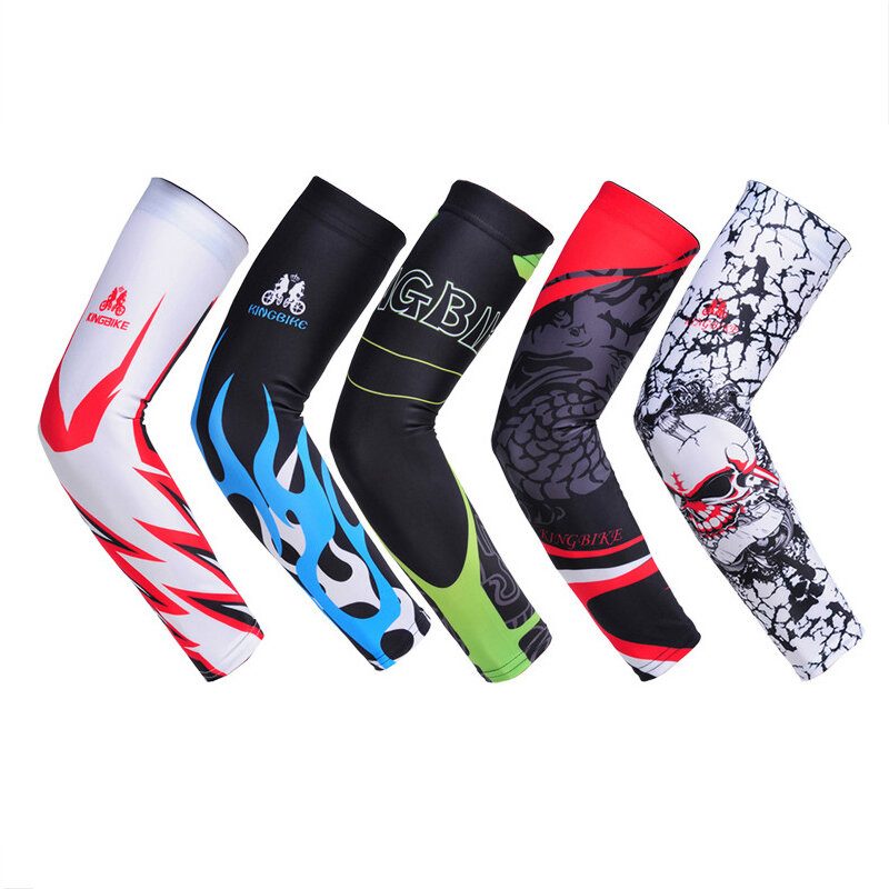 Bike Arm Sleeves Uv-álló Fényvédő Upf 50 Rugalmas Kerékpáros Sport Ujjak