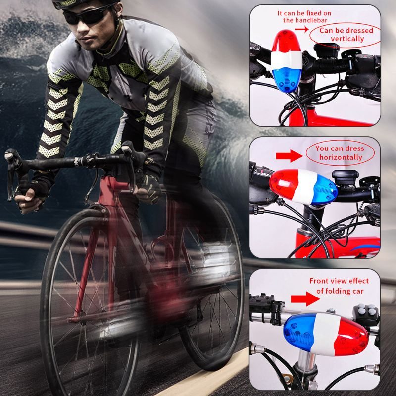 Bike Light Elektronikus Kürt Rendőrségi Sziréna Trombita