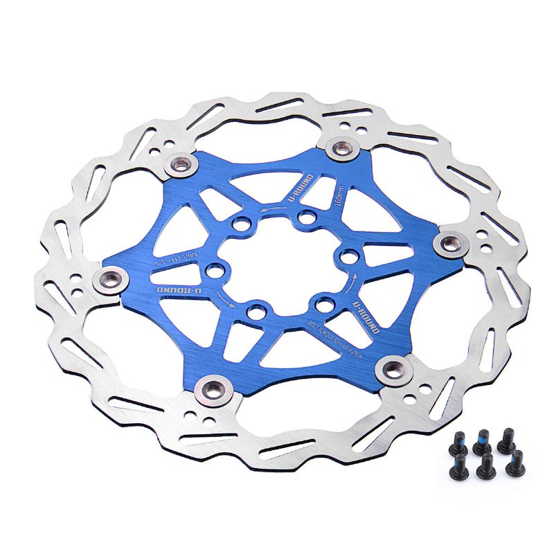 Bikight 180 / 160mm Rozsdamentes Ultrakönnyű 6db T25 Csavaros Úszótárcsás Mtb Kerékpár Féktárcsa