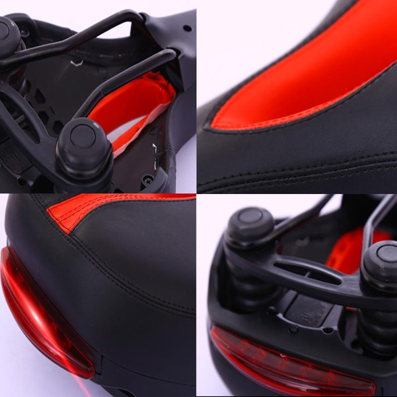 Bikight Mtb Bike Comfort Nyeregpárna Ülés Kerékpár Kerékpáros Led Hátsó Villogó Lámpa