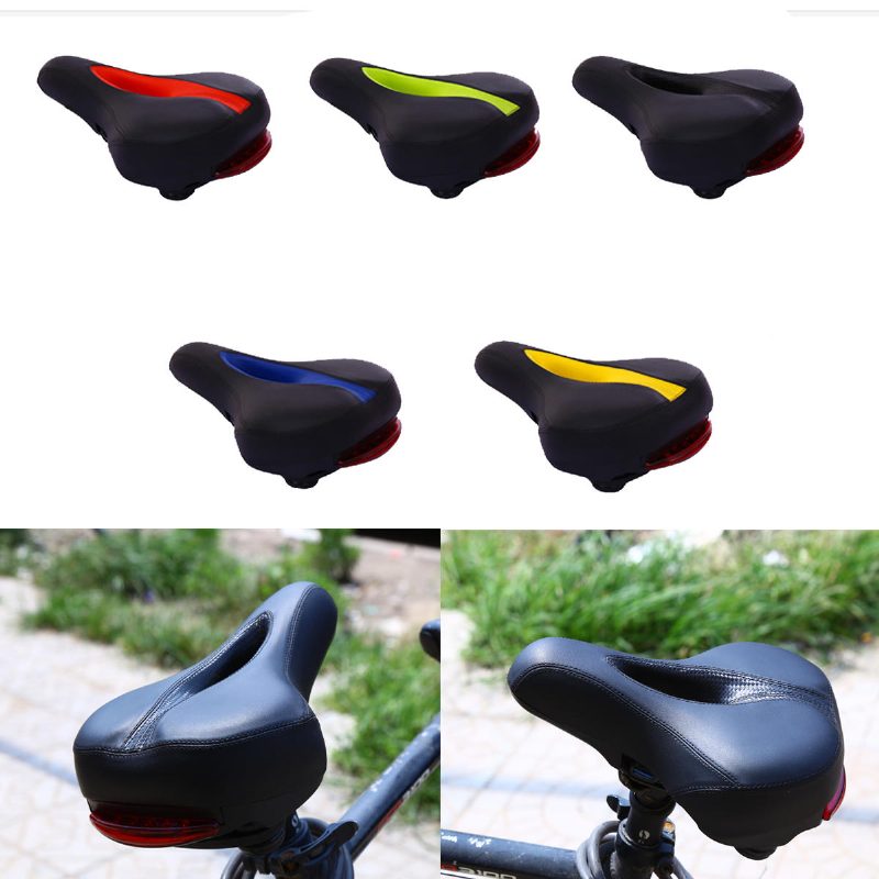 Bikight Mtb Bike Comfort Nyeregpárna Ülés Kerékpár Kerékpáros Led Hátsó Villogó Lámpa