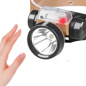 Bikight Xpe+cob Led Érzékelős Fejlámpa C Típusú Usb Töltőfej Zseblámpa 5 Üzemmódú Mozgásérzékelős Fehér Piros Fény Kemping Túrázáshoz Kerékpározáshoz