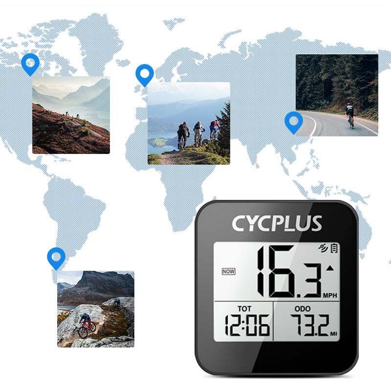 Cycplus G1 Frissített Verzió Kerékpár Számítógép Gps Vezeték Nélküli Vízálló Intelligens Stopper Sebességmérő Kilométerszámláló Cyclocomputer Tartozékok Mtb Országúti Kerékpárokhoz