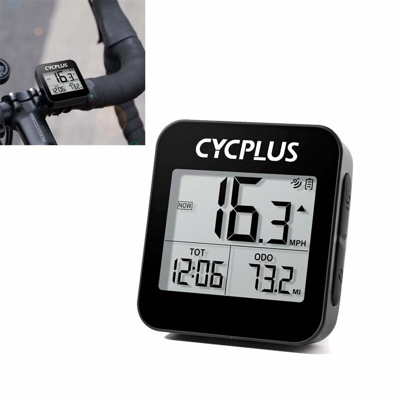 Cycplus G1 Frissített Verzió Kerékpár Számítógép Gps Vezeték Nélküli Vízálló Intelligens Stopper Sebességmérő Kilométerszámláló Cyclocomputer Tartozékok Mtb Országúti Kerékpárokhoz