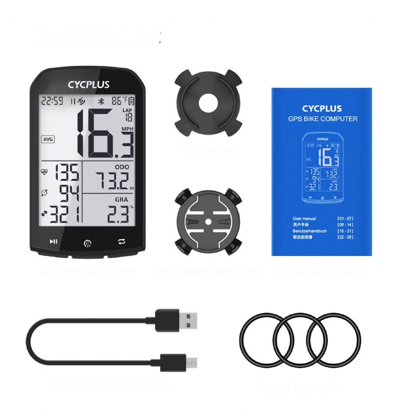 Cycplus M1 Gps Kerékpáros Számítógép Vezeték Nélküli Bluetooth 4.0 Ant+ Sebességmérővel Vízálló Lcd Háttérvilágítású Kerékpár Kilométer-számláló Stopper Tartozékok Mtb Országúti Kerékpárhoz/városi Kerékpárhoz