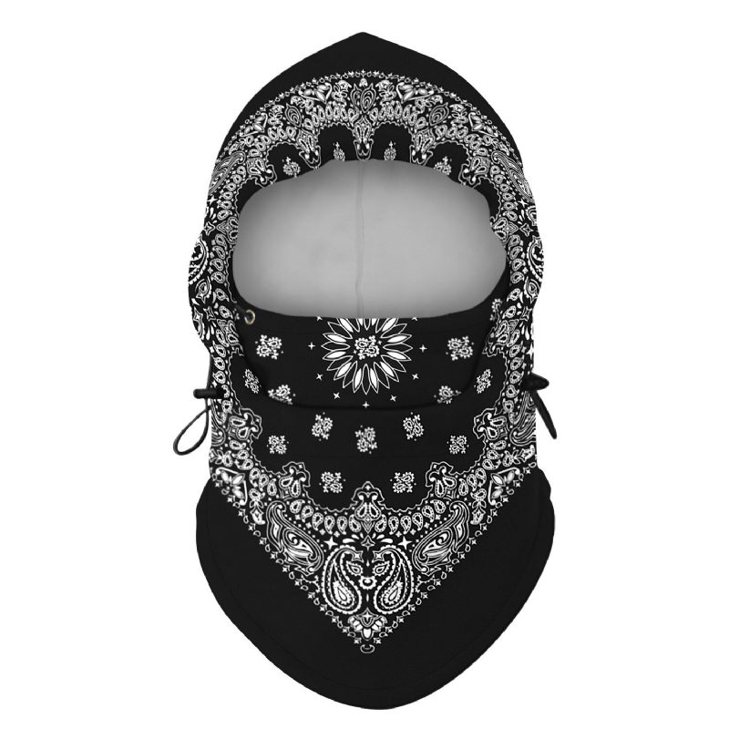 Digitális Nyomtatás Kerékpáros Fejpántok Anti-uv Nylon Légáteresztő Balaclava Sísál Férfi Szélálló Bicikli Sapka Fejfedők