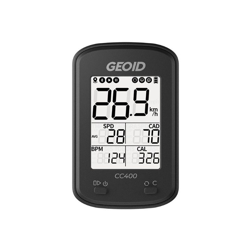 Geoid Cc400 Kerékpáros Számítógép Ant+ Gps Bluetooth Smart Wireless Stopper Sebességmérő Kilométerszámláló Vízálló Cyclocomputer Tartozékok Mtb Országúti Kerékpárokhoz