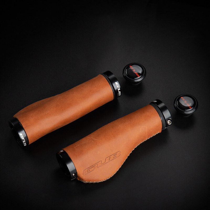 Gub G-611 Tehénbőr Mtb Kerékpár Kormányfedél Alumínium Ötvözet Zárógyűrű Ergonomikus Markolat 22.2 mm-es Kerékpáros Kormányhoz
