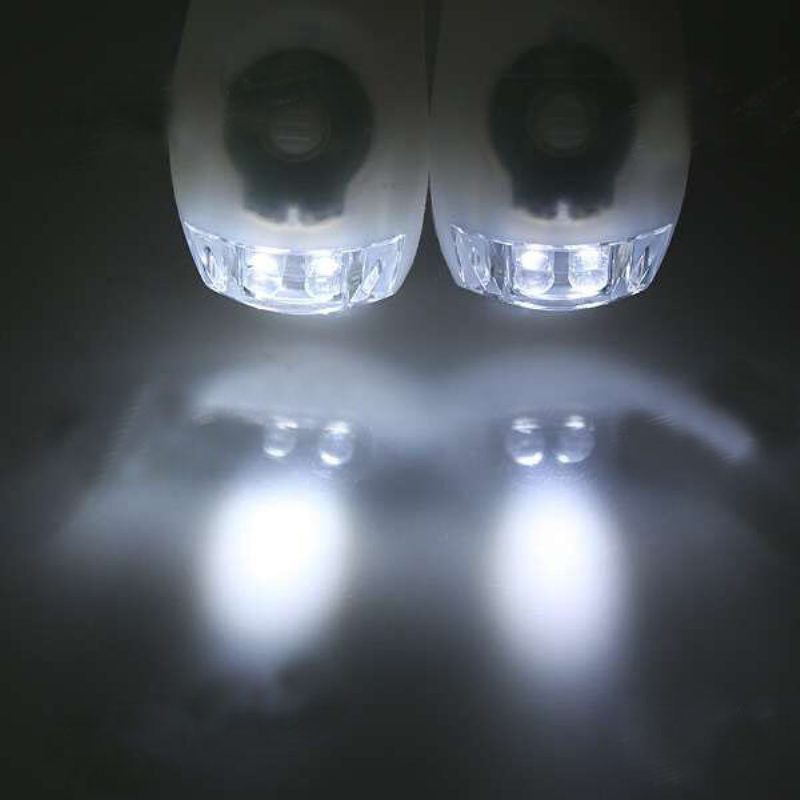 Kerékpár Led 3 Módú Ködlámpa Fehér 2 Db Cr2032 Elemmel