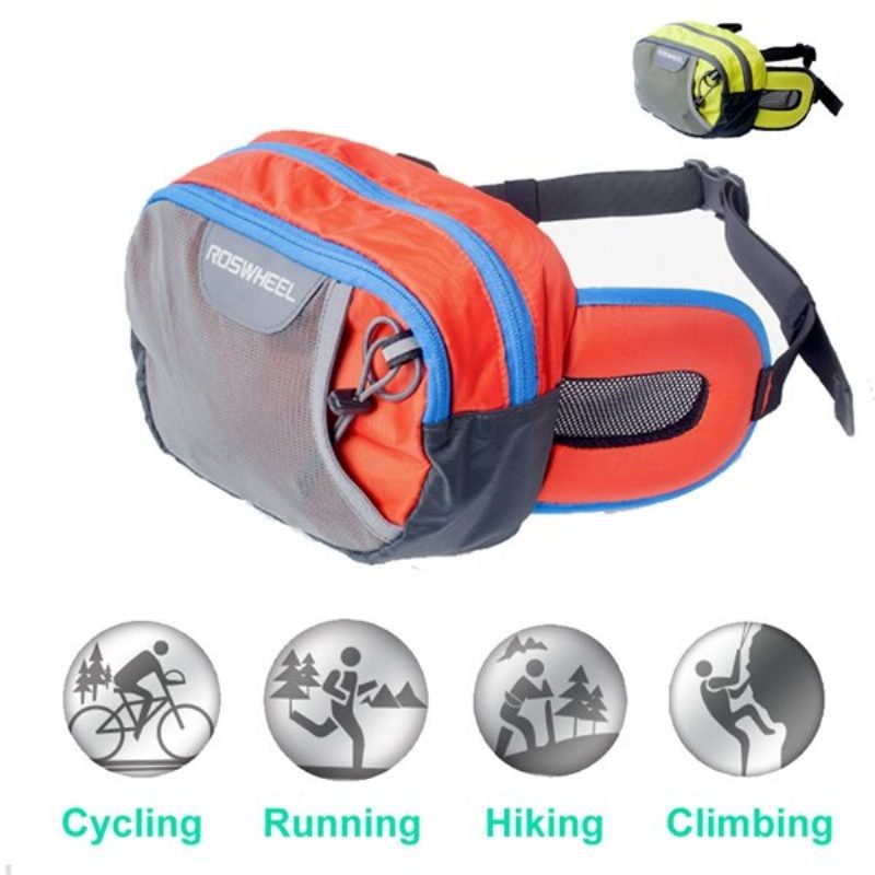Roswheel Leisure Waist Pack Bag Övtáska Fanny Szabadtéri Kerékpározás Kemping Sport Többfunkciós