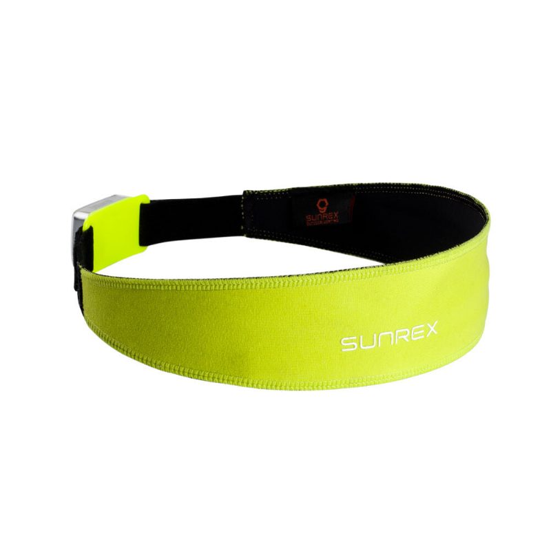 Sunrei Sunrex Fejpánt Kültéri Futóöv Fitness Jóga Izzadásgátló Pánt Figyelmeztető Fénnyel
