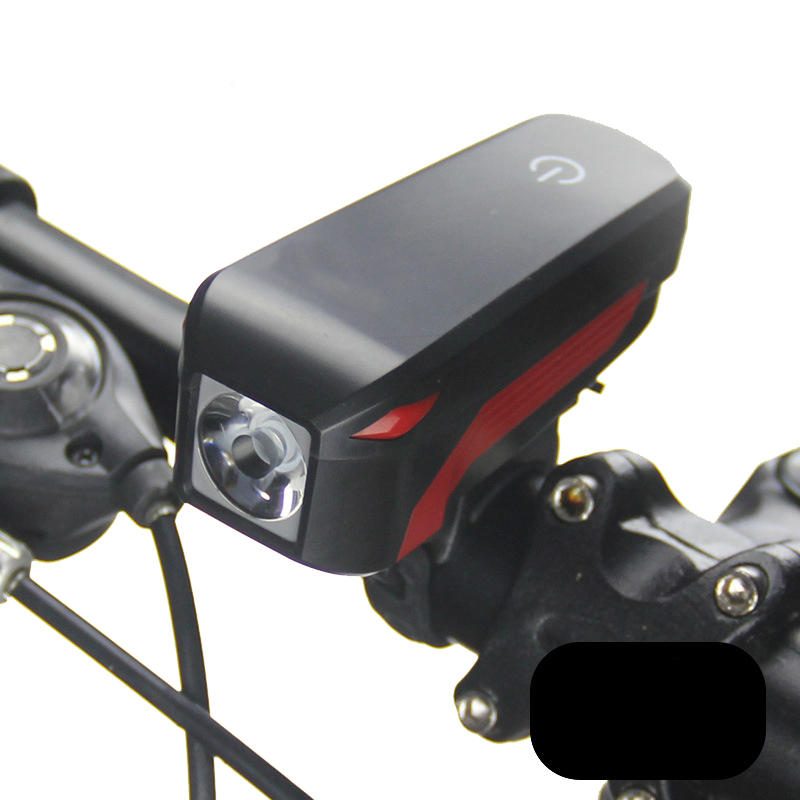 T6 Kerékpáros Fényszóró Elektronikus Csengő Sziréna Figyelmeztető Trombita Usb Töltés 140db
