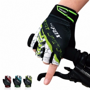 Uniszex Mtb Kerékpáros Kesztyű Légáteresztő Ütésálló Félujjas Mászáshoz Sport Kültéri Védelem