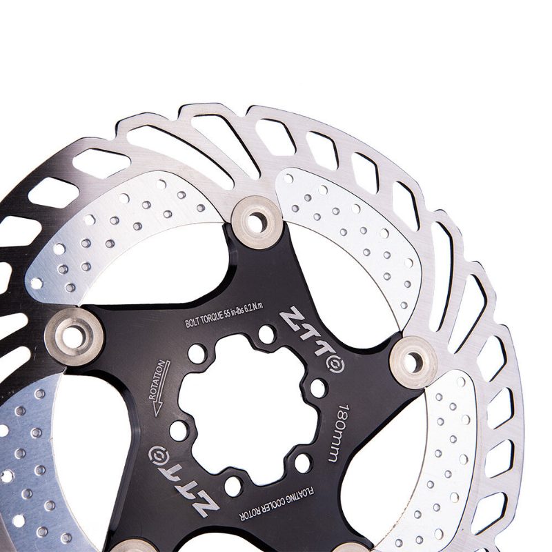 Ztto 140/160/180/203mm Alumínium Ötvözet Acél Fém Hőelvezetés Hat Tüskés Tárcsák Kerékpár Úszó Mountain Bike