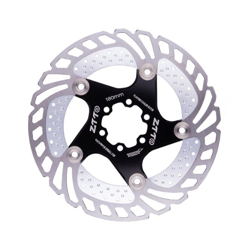 Ztto 140/160/180/203mm Alumínium Ötvözet Acél Fém Hőelvezetés Hat Tüskés Tárcsák Kerékpár Úszó Mountain Bike