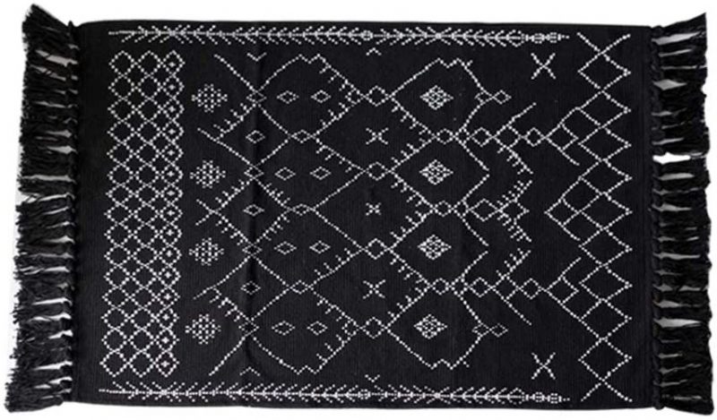 100% Pamut Kézzel Szőtt Kilim Szőnyeg Bojtos Rojtos Területű Hálószoba Nappali Konyhához Mosókonyha Bejáratához