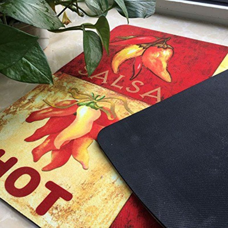 Lakásdekoráció Klasszikus Chili Nyomatokmodern Design Konyhai Szőnyeg Csúszásmentes Ajtószőnyeg 18'' X 30''