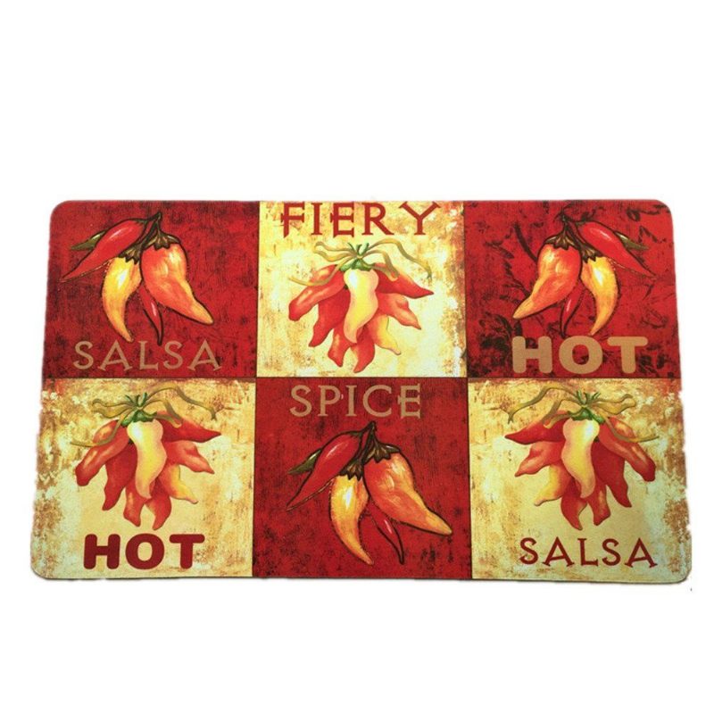 Lakásdekoráció Klasszikus Chili Nyomatokmodern Design Konyhai Szőnyeg Csúszásmentes Ajtószőnyeg 18'' X 30''