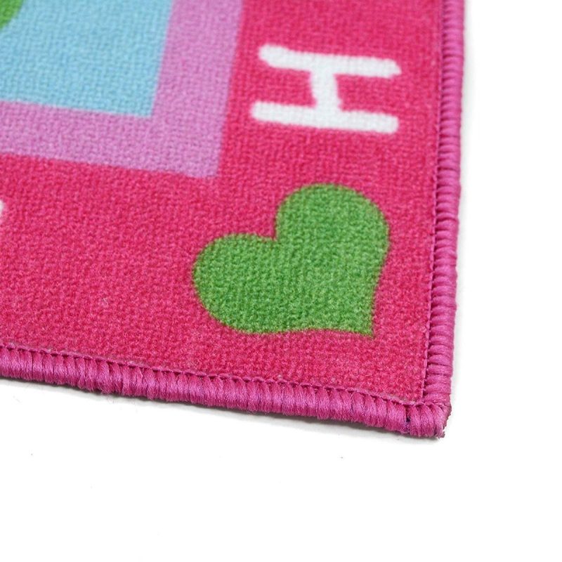 Lakástextildivat Komlószőnyeg Gyerekek Szőnyeg Hálószoba Édes Rózsaszín Szőnyegdesigner Figura Gyermekszőnyegek