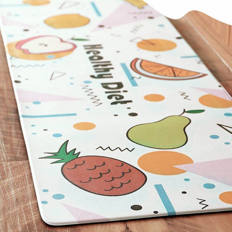 Vízálló Gumi Hátlapú Szőnyeg 17.7" X 59" Accent Csúszásmentes - Gyümölcsgyűjtemény Konyha Étkező Nappali Előszoba Fürdőszoba Kisállat Beléptető Szőnyegek