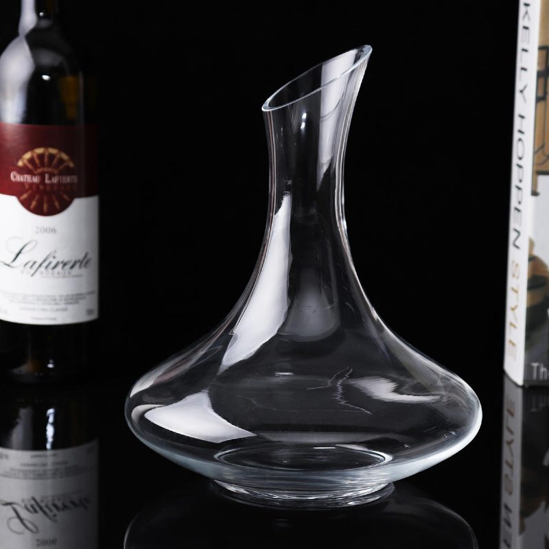 1500 Ml Nagy Kapacitású Luxus Üveg Kristály Dekanter Palack Kancsó Kiöntő Levegőztető Elegáns Családi Bárhoz
