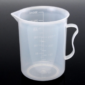 250 Ml-es Műanyag Mérőpohár Átlátszó Dupla Beosztású Hengeres Mérőkancsó