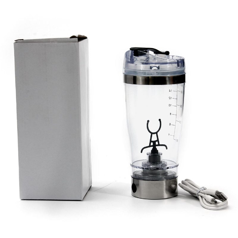 450 Ml Usb Töltő Elektromos Shaker Csésze Turmixgép Levehető Keverőpohár Fitness Fehérjepor Shake