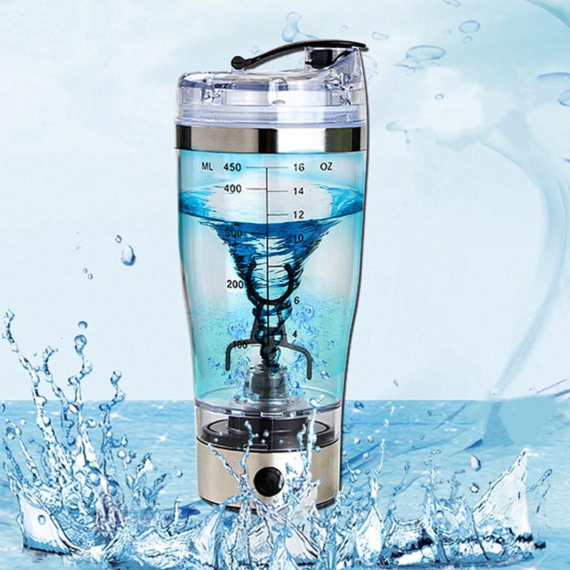 450 Ml Usb Töltő Elektromos Shaker Csésze Turmixgép Levehető Keverőpohár Fitness Fehérjepor Shake