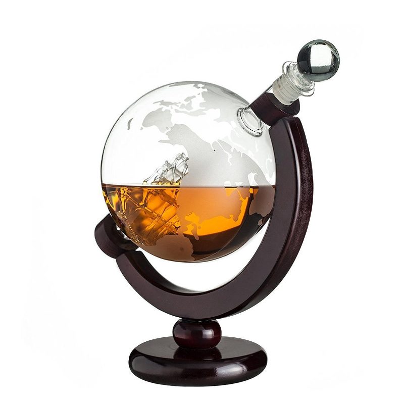 850 Ml-es Glass Decanter Globe Liquor Gifts Whisky Palack Nagy Űrtartalmú Szeszes Italok