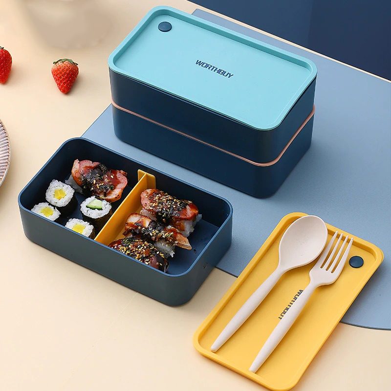 Bento Ebédlődoboz Műanyag Tartály