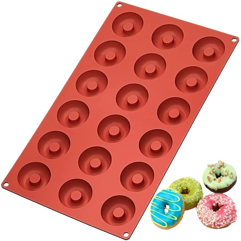 Fánk Sütőforma Készítő 3d 18 Üreges Szilikon Mini Serpenyő
