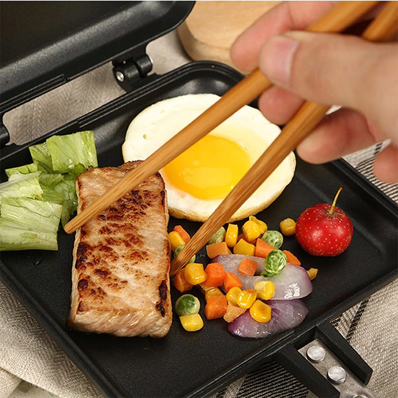 Forma Grill Serpenyő Kétoldalas Tapadásmentes Szendvics Kenyér Pirítós Reggeliző